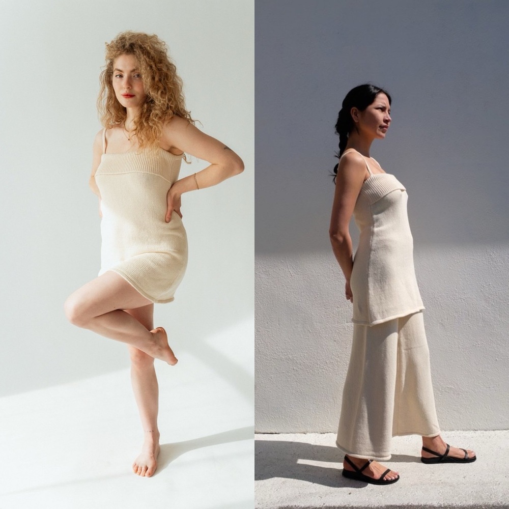 St. Agni Amelia Knit Tunic or Dress in Ecru - Picture 2 of 13